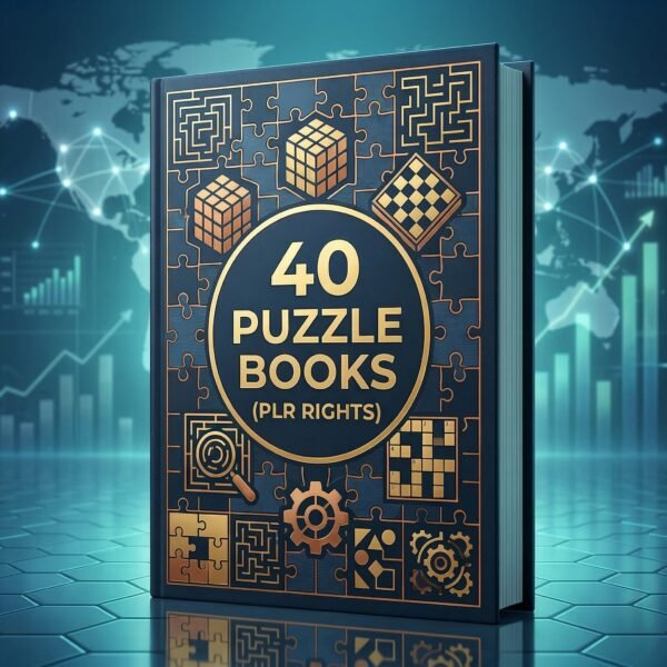 40 Puzzle Books (PLR Rights)