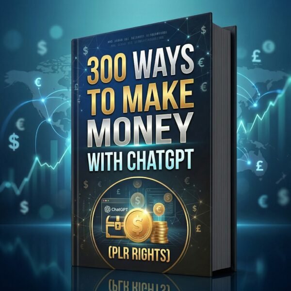 300 Ways to Make Money with ChatGPT (PLR Rights)