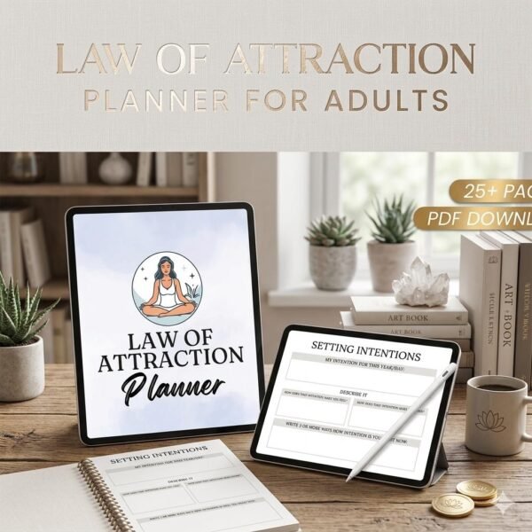 Law of Attraction Planner | Manifestation Journal & Goal Tracker